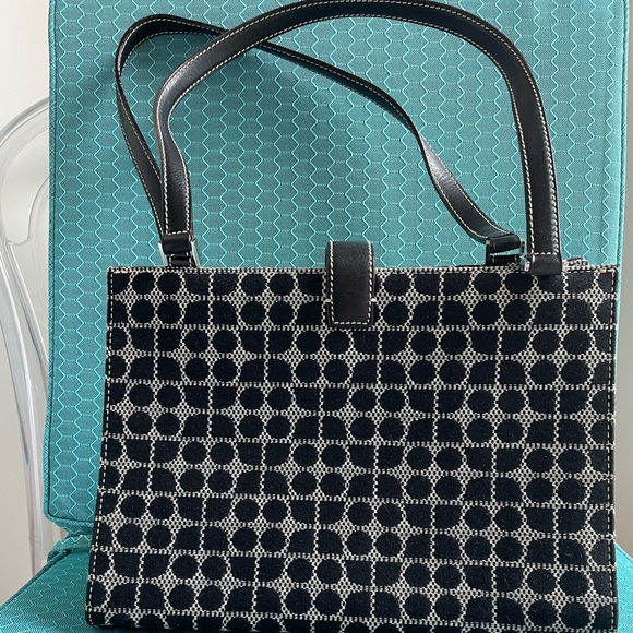 Barely worn authentic Kate Spade fabric purse with vintage patterned design. - Picture 5 of 6